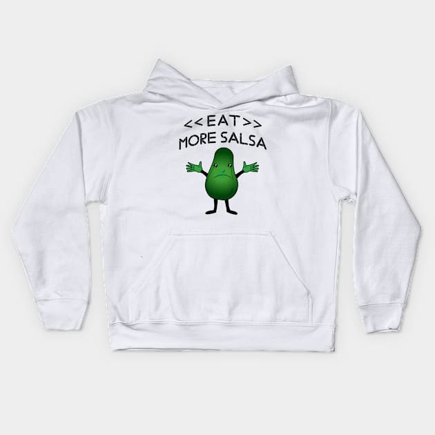 Funny Avocado Guacamole TShirt Kids Hoodie by karolynmarie